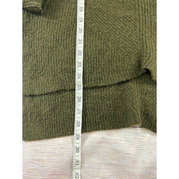 Sweet Romeo olive green turtle neck sweater with high low hem nwt medium - Picture 5 of 12